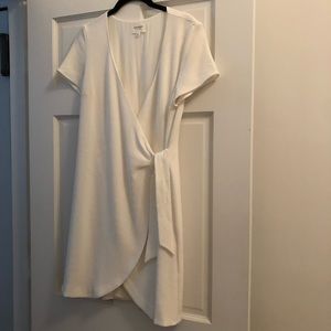 Sezane White Wrap Dress